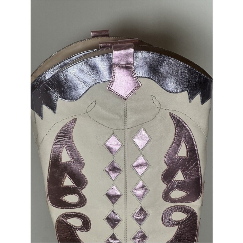 Nasty gal cowboy boots metallic - Picture 6 of 6